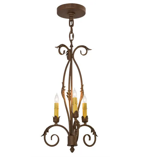 12"W Alexandria 3 Lt Victorian Chandelier