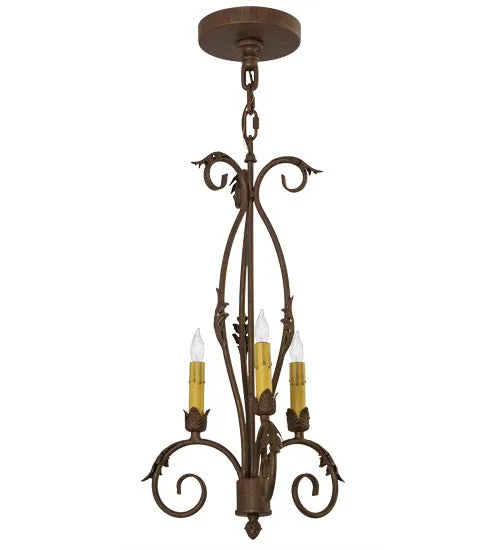 12"W Alexandria 3 Lt Victorian Chandelier