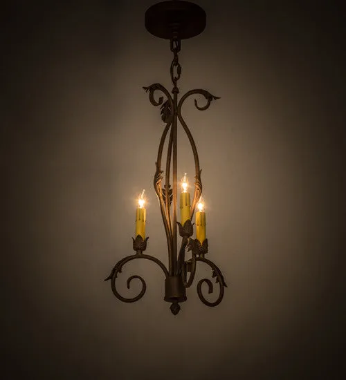 12"W Alexandria 3 Lt Victorian Chandelier