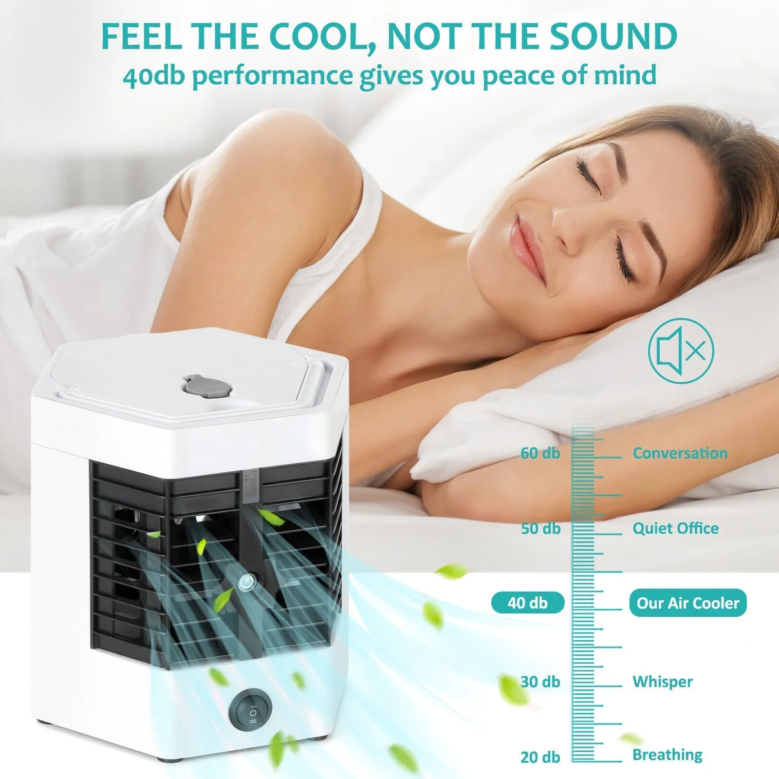 1488 Mini Air Conditioner ARCTIC COOLER Air Cooler Humidifier Mini Portable Air Cooler Fan Arctic Air Personal Space Cooler The Quick & Easy Way to Cool Any Space Air Conditioner