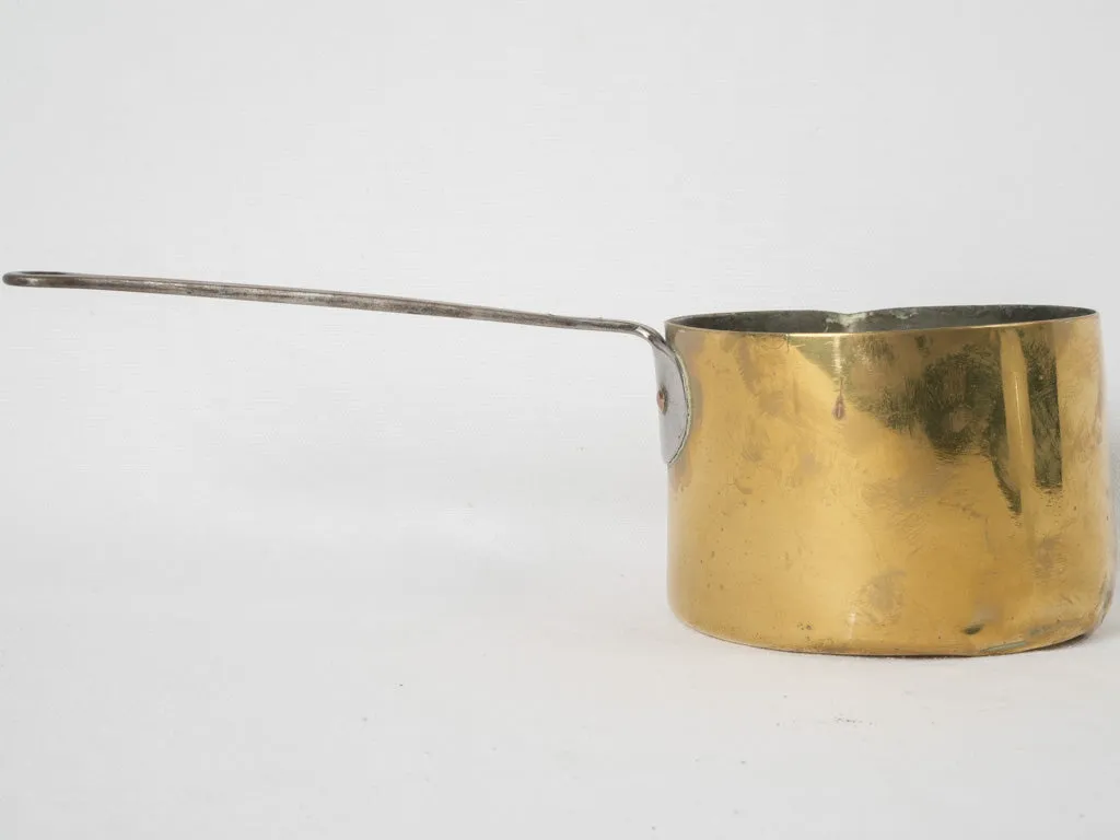 18th-century French copper saucepan w/ pouring beak for sugar & nougat