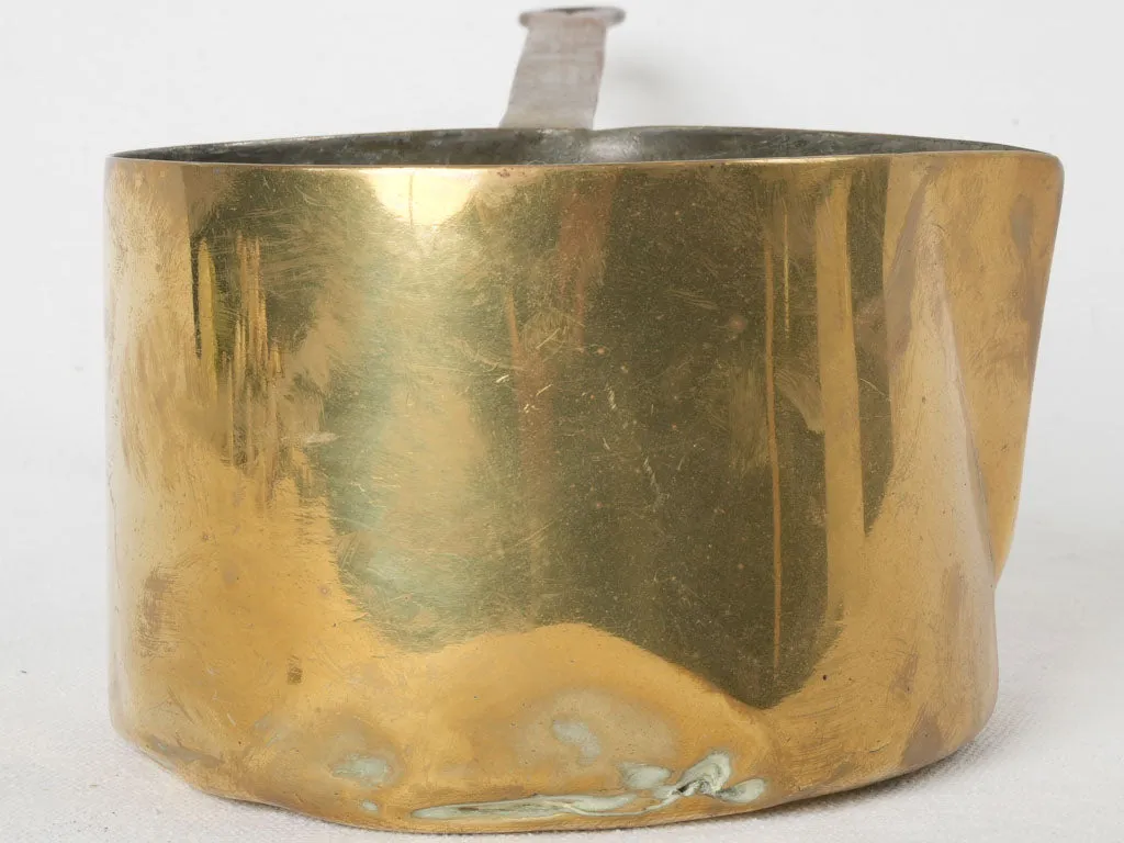 18th-century French copper saucepan w/ pouring beak for sugar & nougat