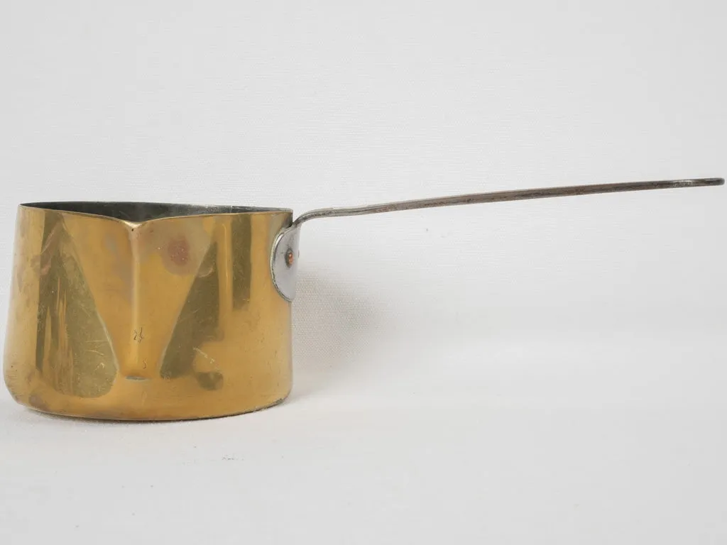 18th-century French copper saucepan w/ pouring beak for sugar & nougat