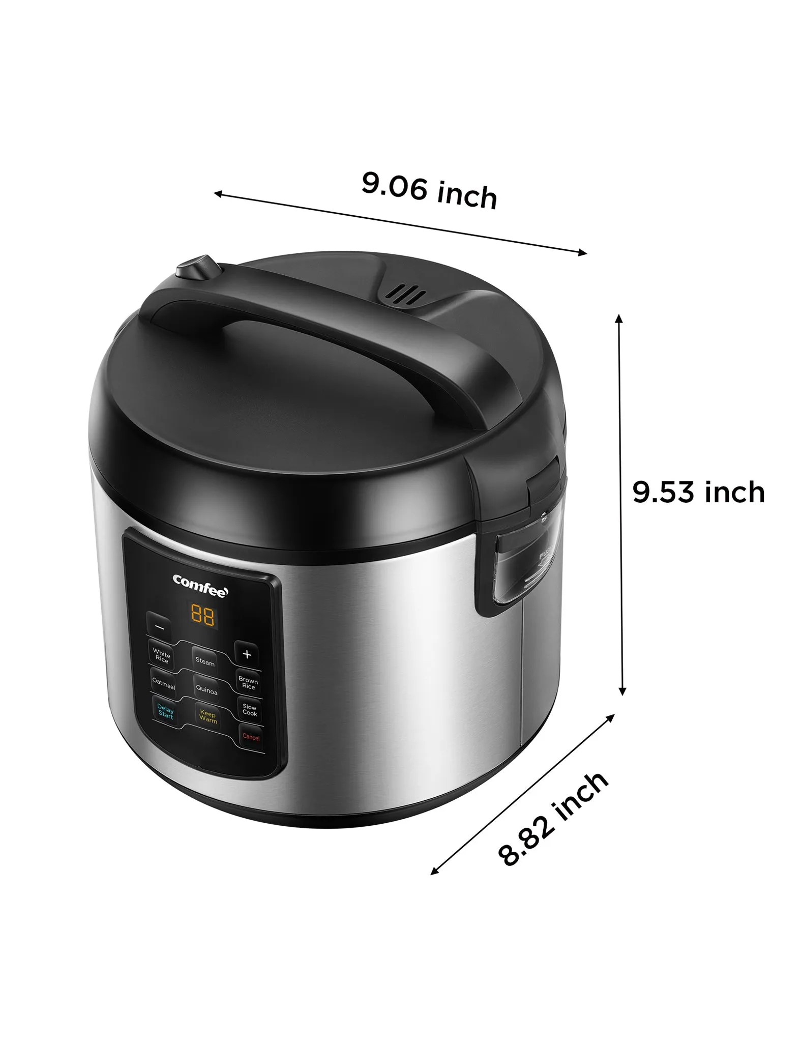 2 Qt Stainless Steel Rice Cooker