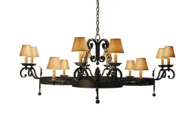 2nd Avenue Andorra 01.0839.60 Chandelier Light - Blackwash