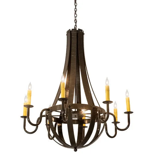 2nd Avenue Barrel Stave 203556-5 Chandelier Light - Timeless Bronze