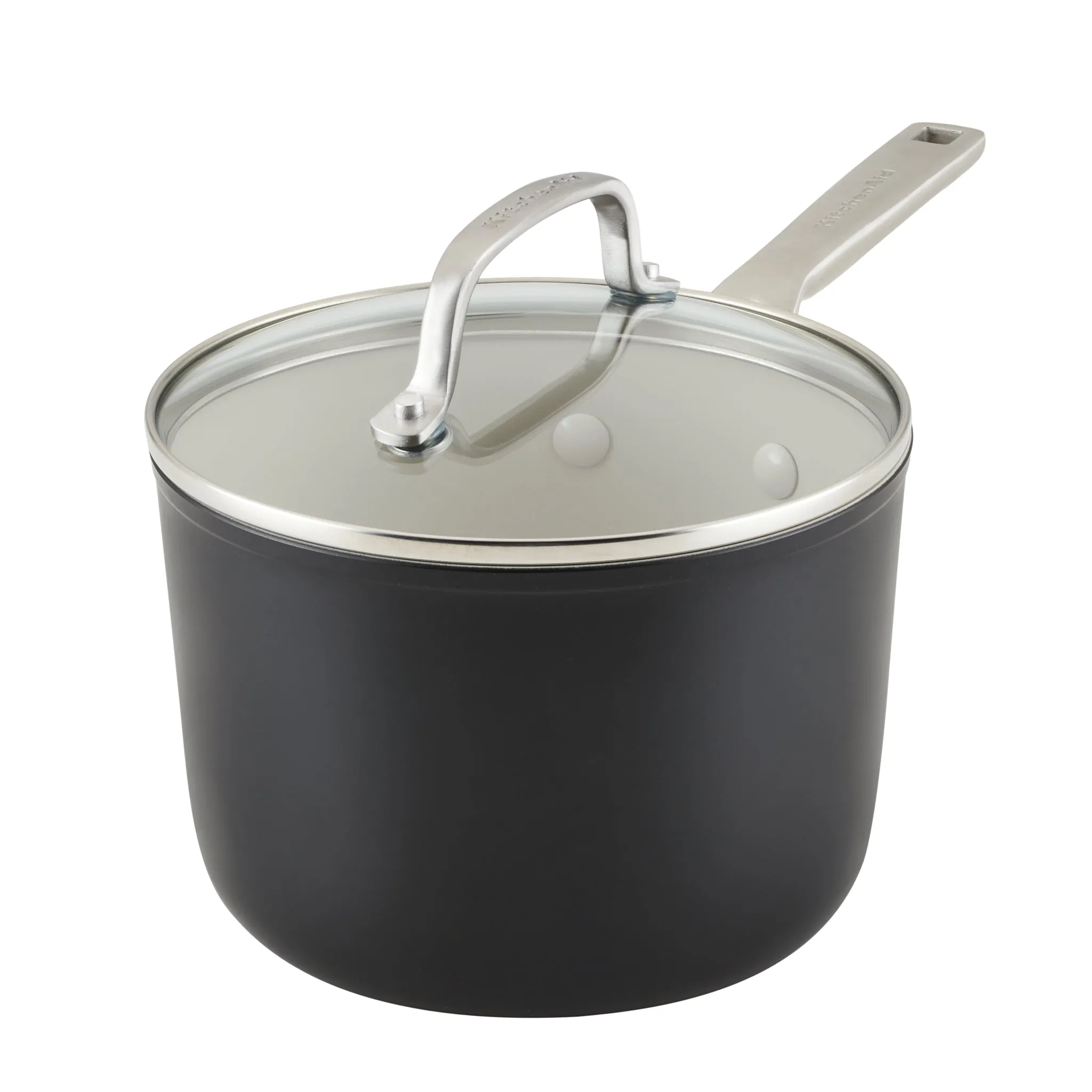 3-Quart Hard Anodized Ceramic Nonstick Sauce Pan