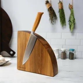 Acacia Manet Knife Block