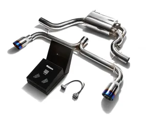 ARMYTRIX Stainless Steel Valvetronic Catback Exhaust System Dual Blue Coated Tips Volkswagen Golf | GTI MK6 2010-2014