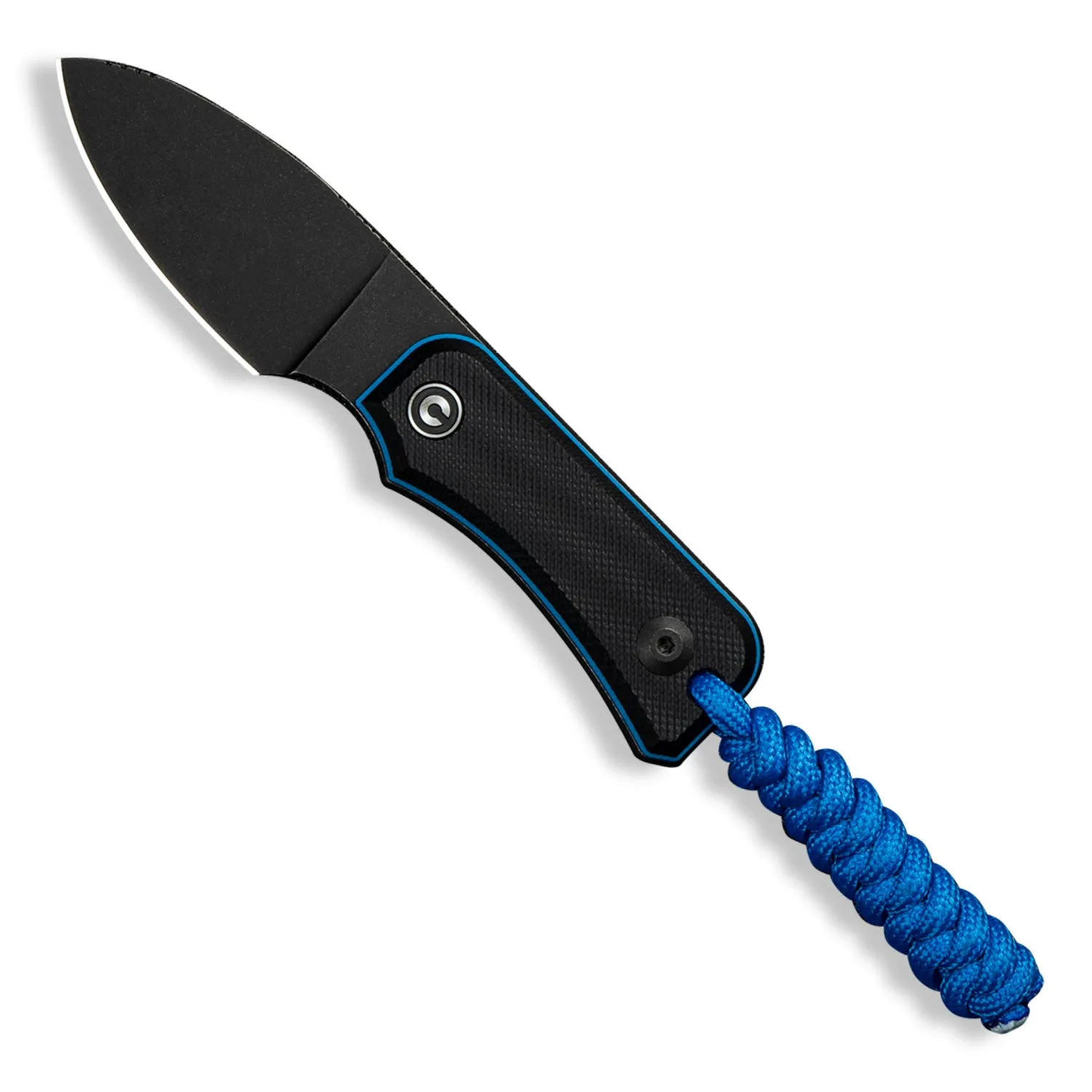 Baby Banter Fixed Blade Knife - Black/Blue G10 - Nitro-V