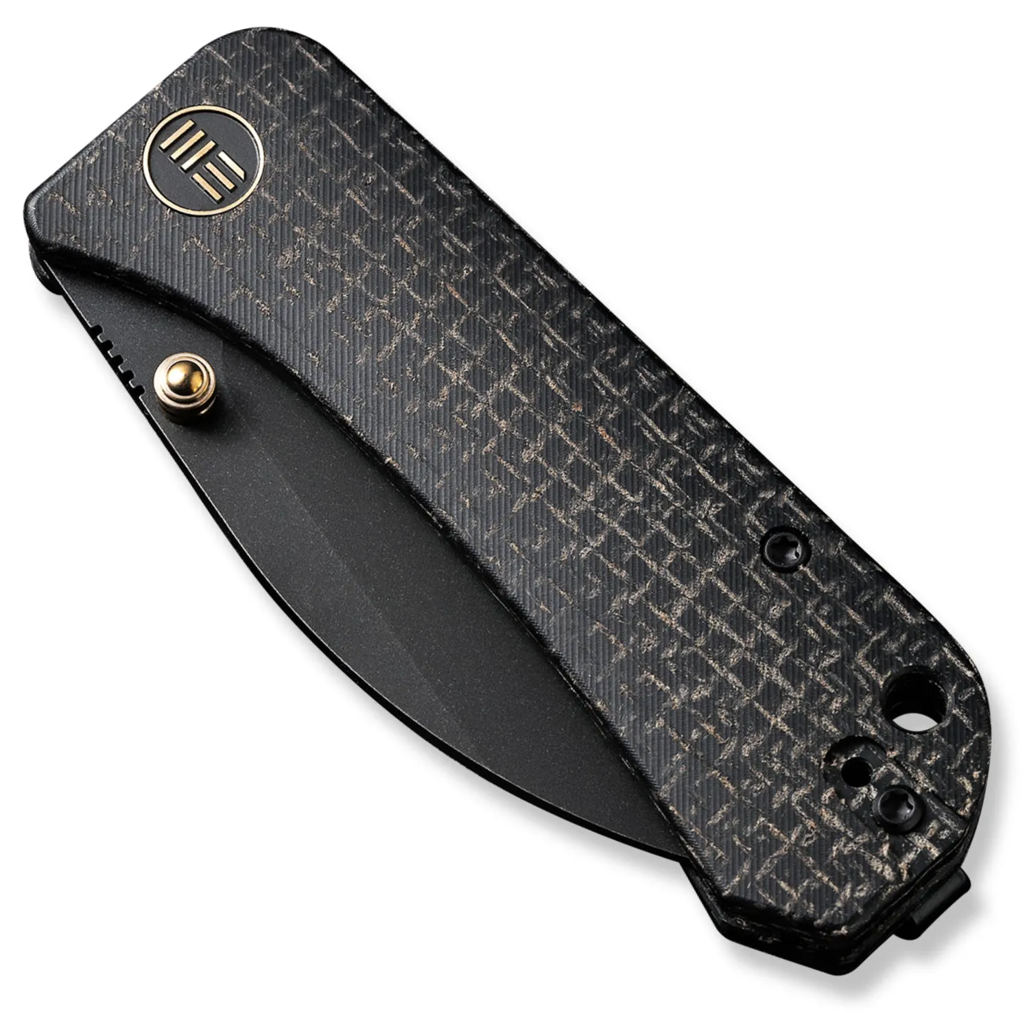 Banter Pocket Knife - Black Micarta - Black Stonewash S35VN Wharncliffe