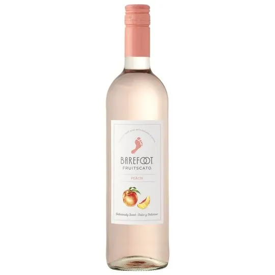 Barefoot Fruitscato California Peach Rose Wine, 750ml Glass Bottle