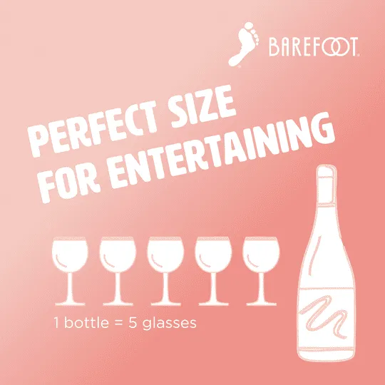 Barefoot Fruitscato California Peach Rose Wine, 750ml Glass Bottle