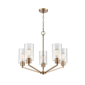 Beverlly 26 in. 5 Lights Chandelier Modern Gold Finish