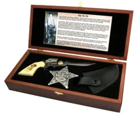 Billy the Kid Revolver Folding Knife Gift Set