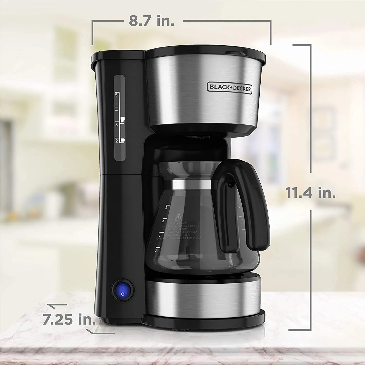 Black Decker CMO755S 5-Cup Coffee Maker, 220 Volts, Not for USA