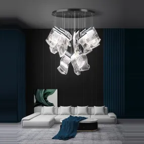 Black Luxury modern led light chandelier - 18 Lights