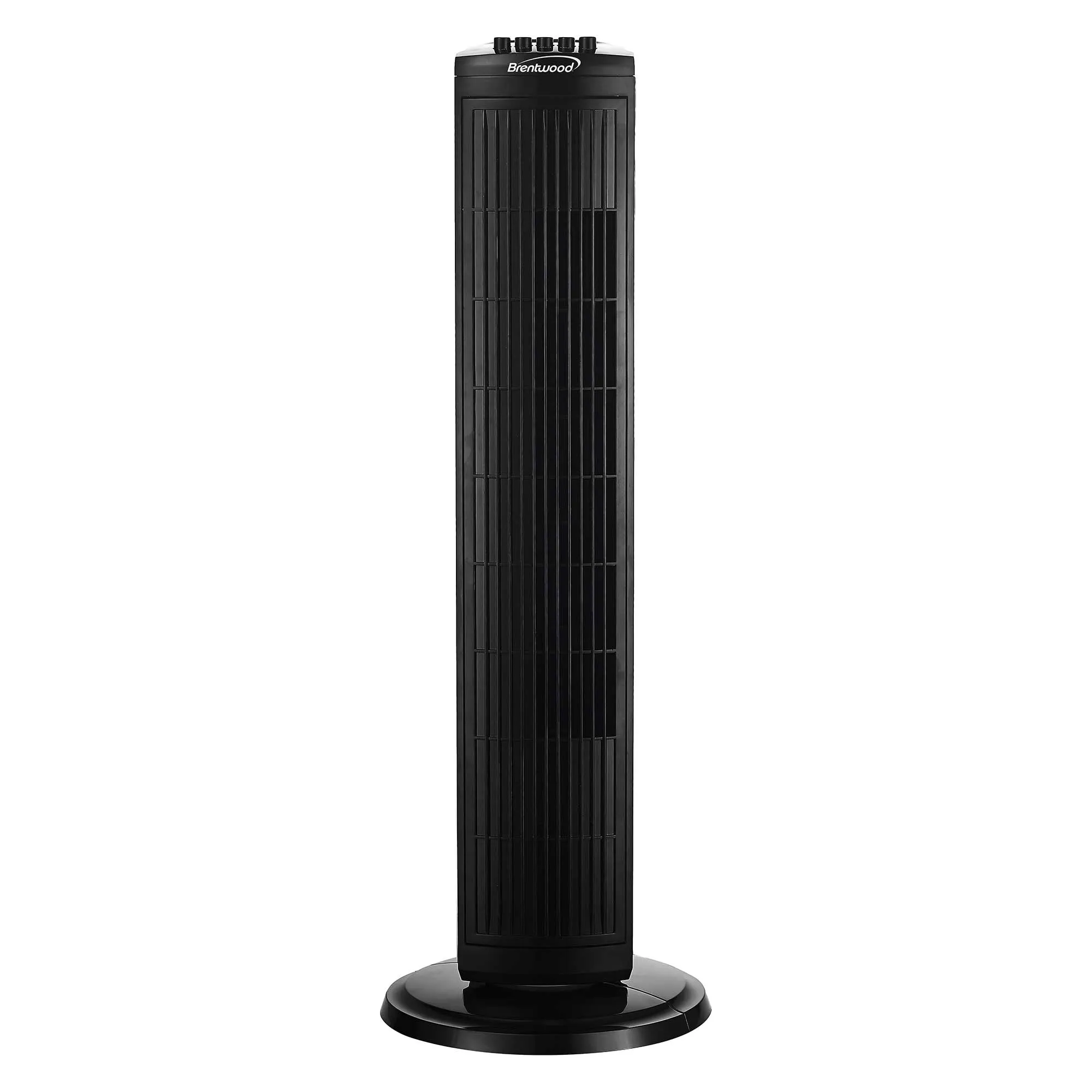 Brentwood Kool Zone F-30TB 3-Speed 30” Oscillating Tower Fan, Black