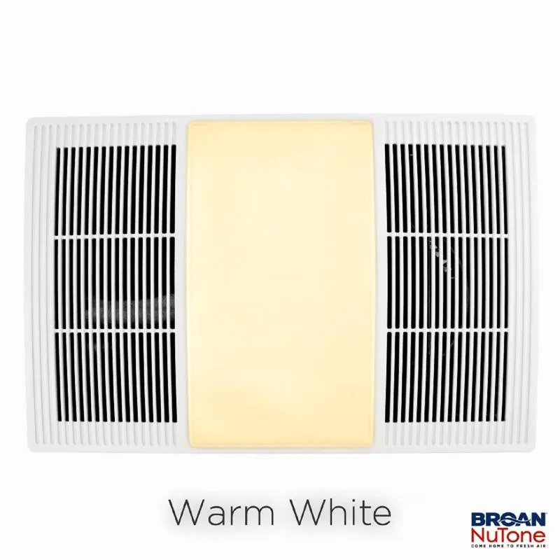 Broan-NuTone 80 CFM 1.5 Sones Bathroom Exhaust Fan with Heater and Light