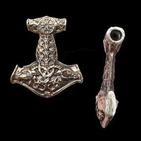 Bronze Goat Thors Hammer Pendant