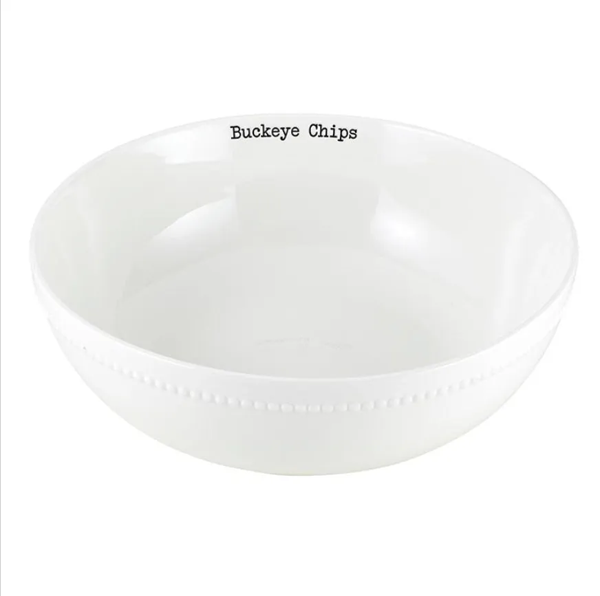 Buckeyes Ceramic Chip Bowl