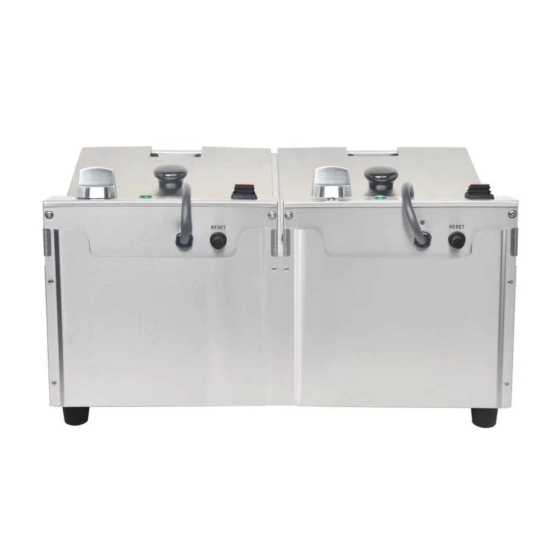 Buffalo Twin Tank Twin Basket 2x5Ltr Countertop Fryer 2x2.8kW - FC257