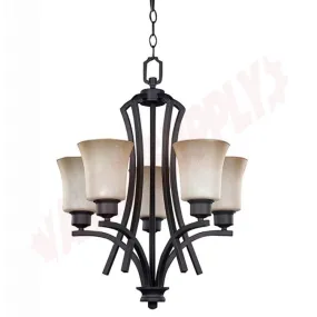 Canarm Flamenco 5-Light Chandelier, Oil-Rubbed Bronze, RICH250A05ORB