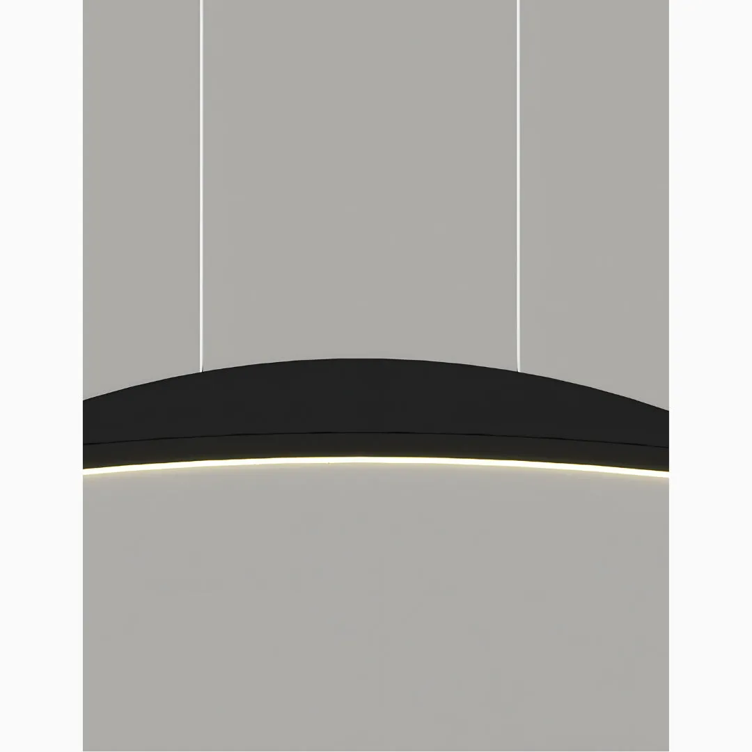 Chur | Black Chandelier in Minimalistic Style