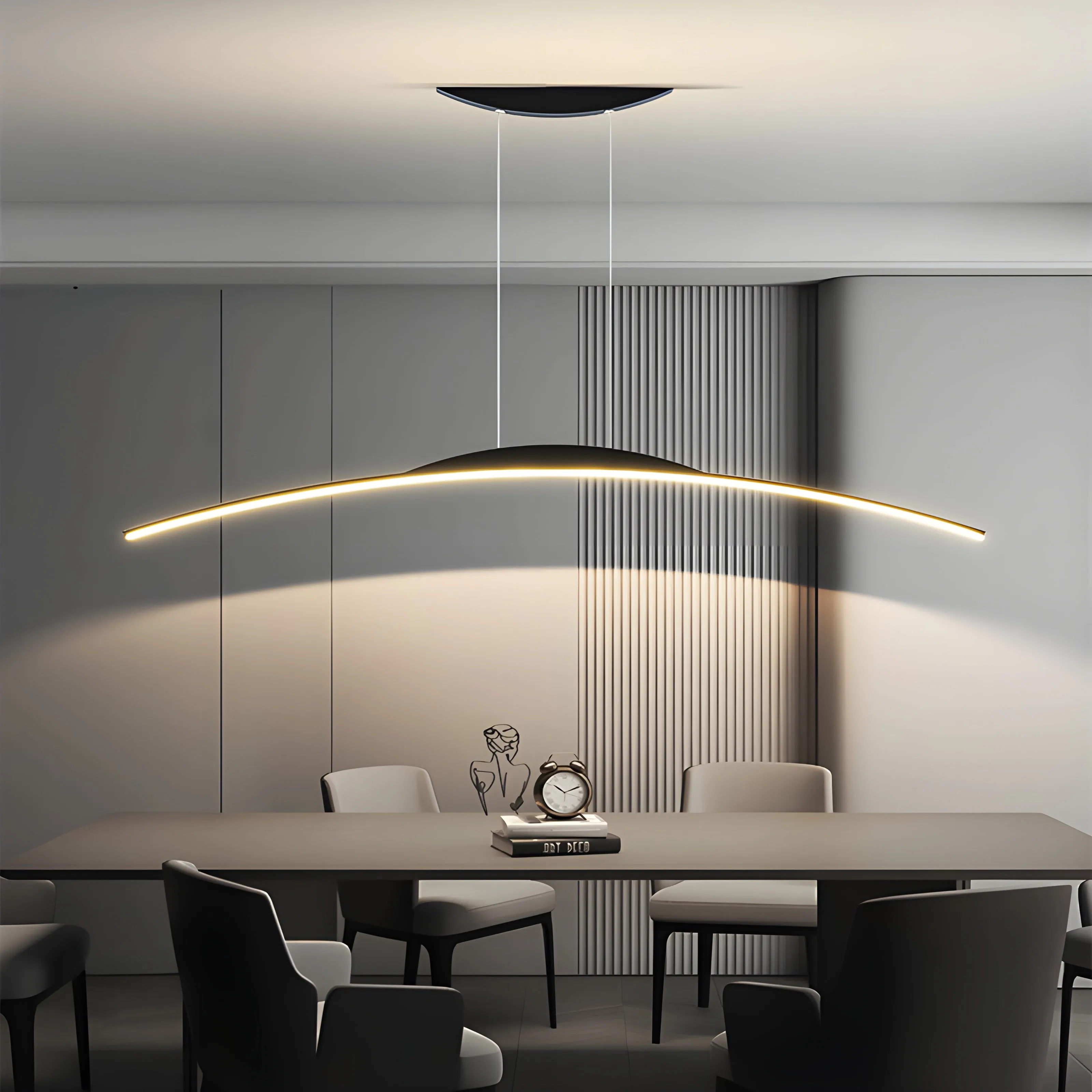 Chur | Black Chandelier in Minimalistic Style