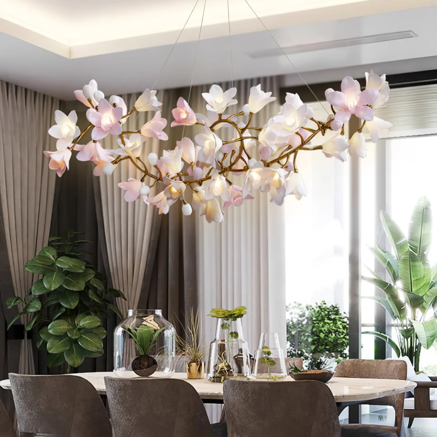 Circular Blossom Chandelier