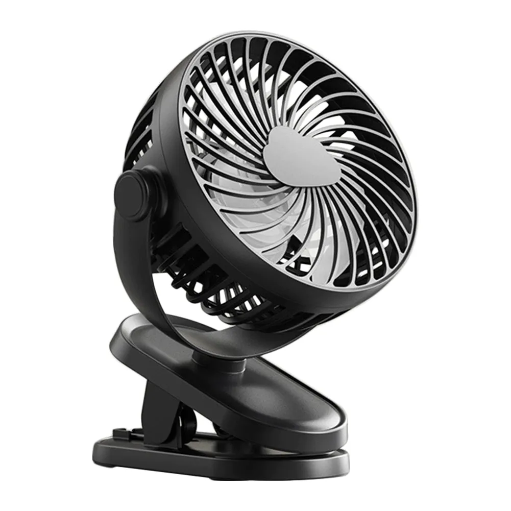 Clip On Desk Rechargeable Fan-Blue