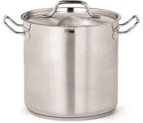 Combisteel Stainless Steel Deep Stock Pot With Lid 71 Litre - 7501.0035