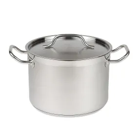 Combisteel Stainless Steel Midi Stock Pot With Lid 10 Litre - 7501.0050