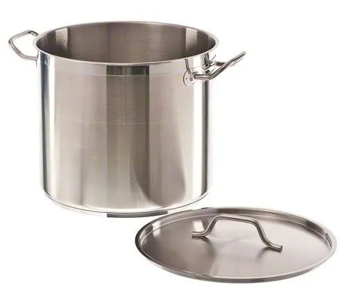 Combisteel Stainless Steel Midi Stock Pot With Lid 16 Litre - 7501.0055