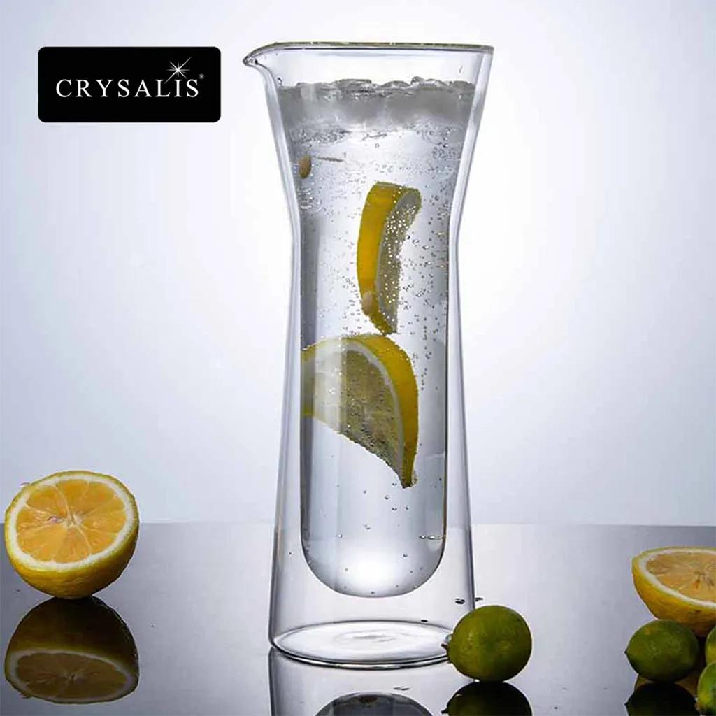 CRYSALIS Premium Carafe Double Wall Pitcher 695ml