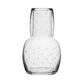 Crystal Carafe Set with Star Design