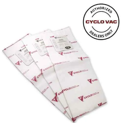 Cyclo Vac, GS90-125, E100, 3pk Mini Hepa Bags (TDSAC03C)