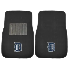 Detroit Tigers Embroidered Car Mat Set - 2 Pieces