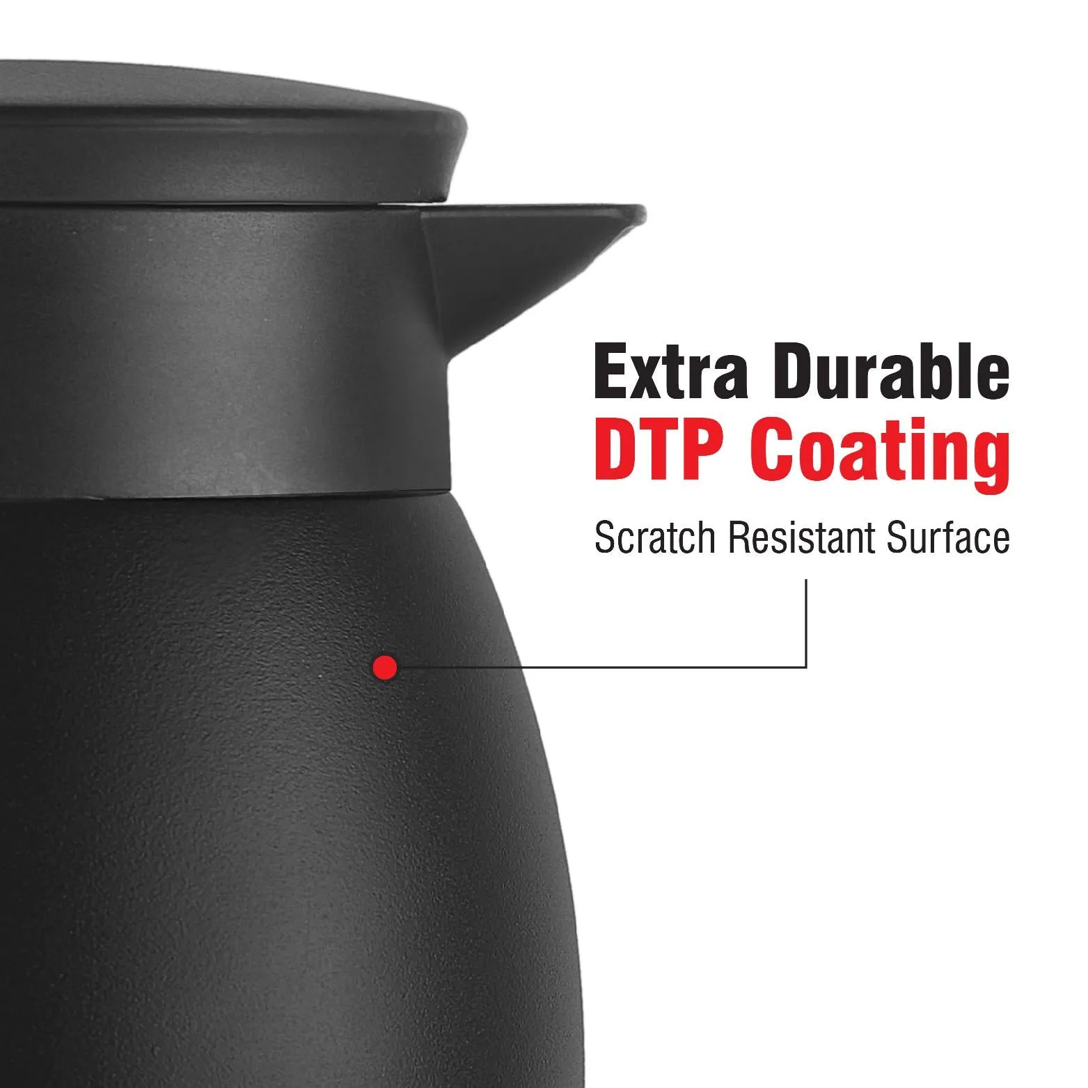 Duro Pot Double Walled Vacuum Insulated Teapot, 600ml