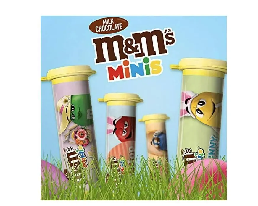 Easter M&M's Milk Chocolate Minis Mega Candy Tube