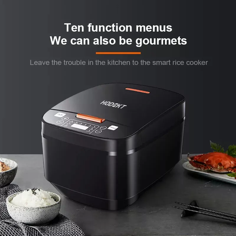 Electric Rice Cooker With Steamer | Non-Stick Large Capacity 5L Multi-Function Rice Cooker.