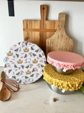 Embroidered Bees Bowl Cover Set