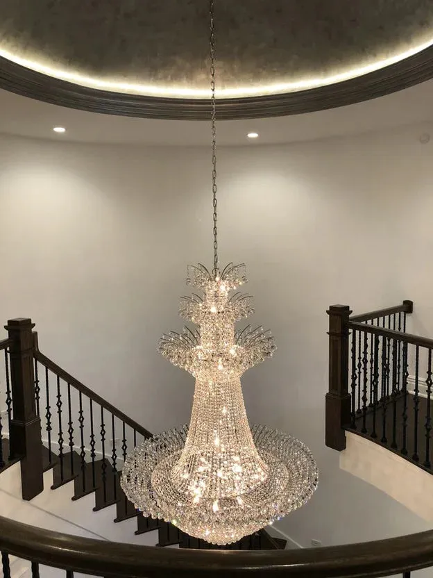 Empire Extra Large French Classic Multi-tiered Crystal Chandelier