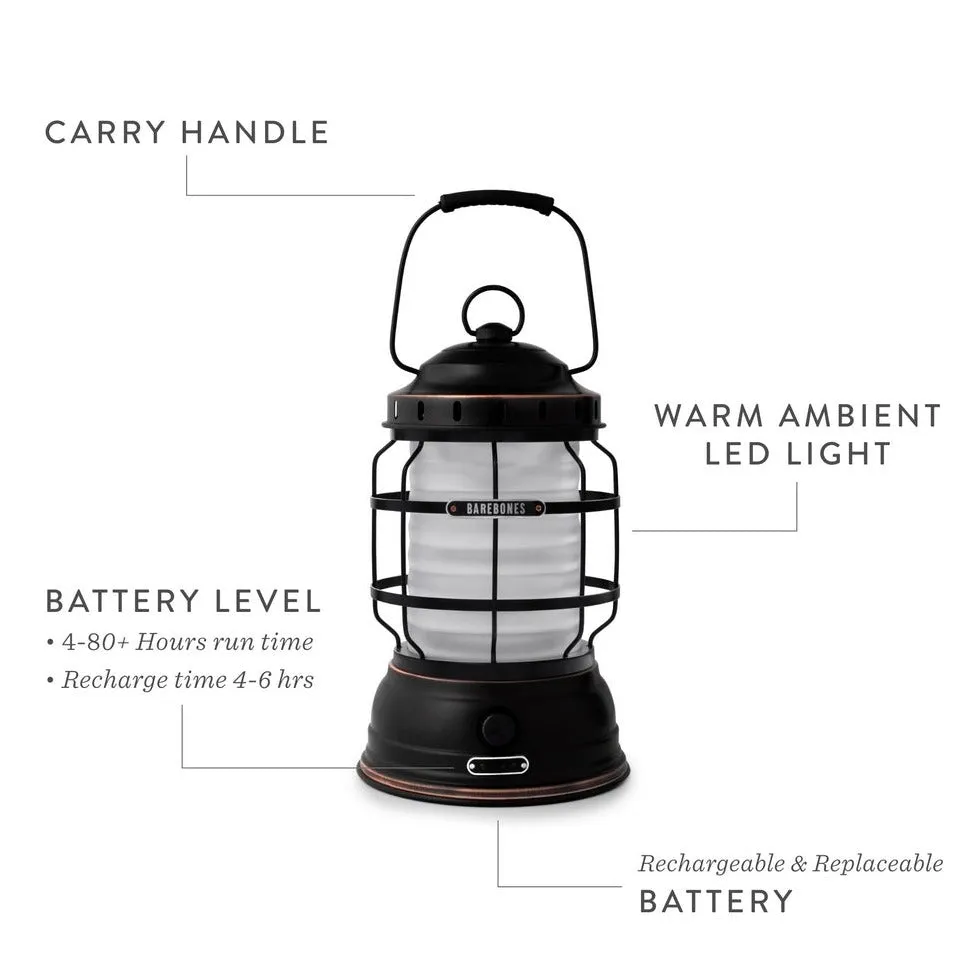 Forest LED Portable Lantern - Bronze