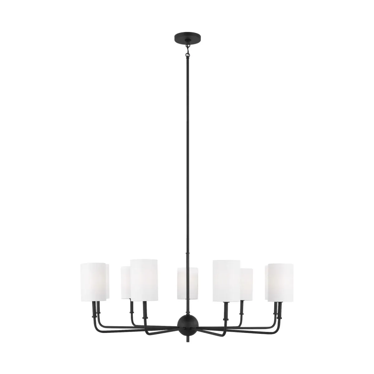 Foxdale 9 Lights Chandelier Black finish