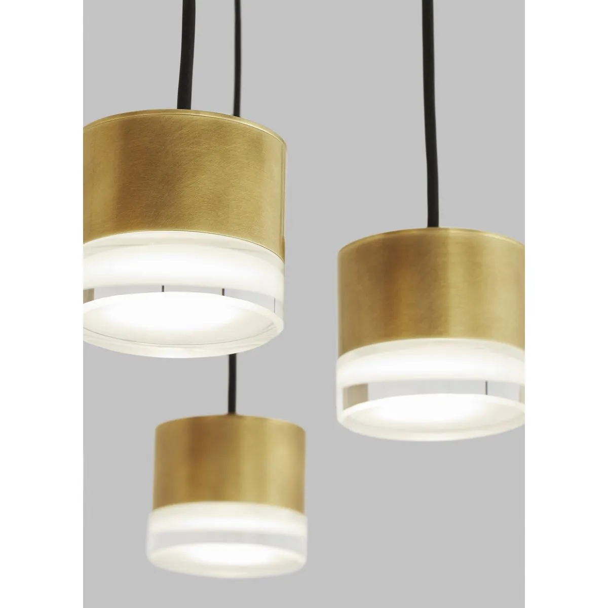 Gable 45 in. 18 Lights LED Chandelier 277V Natural Brass Finish