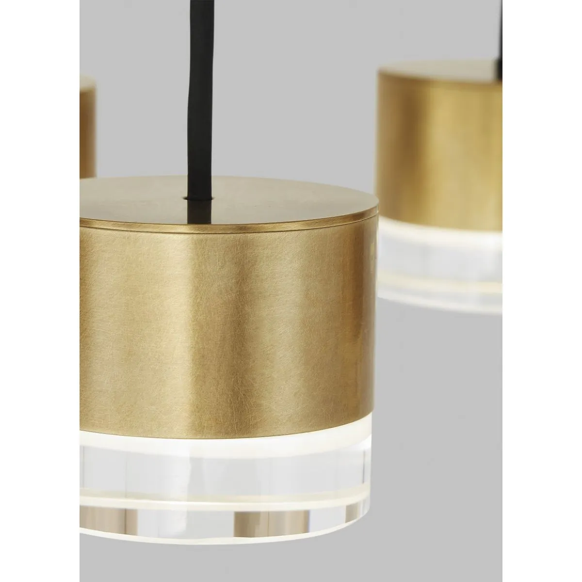 Gable 45 in. 18 Lights LED Chandelier 277V Natural Brass Finish