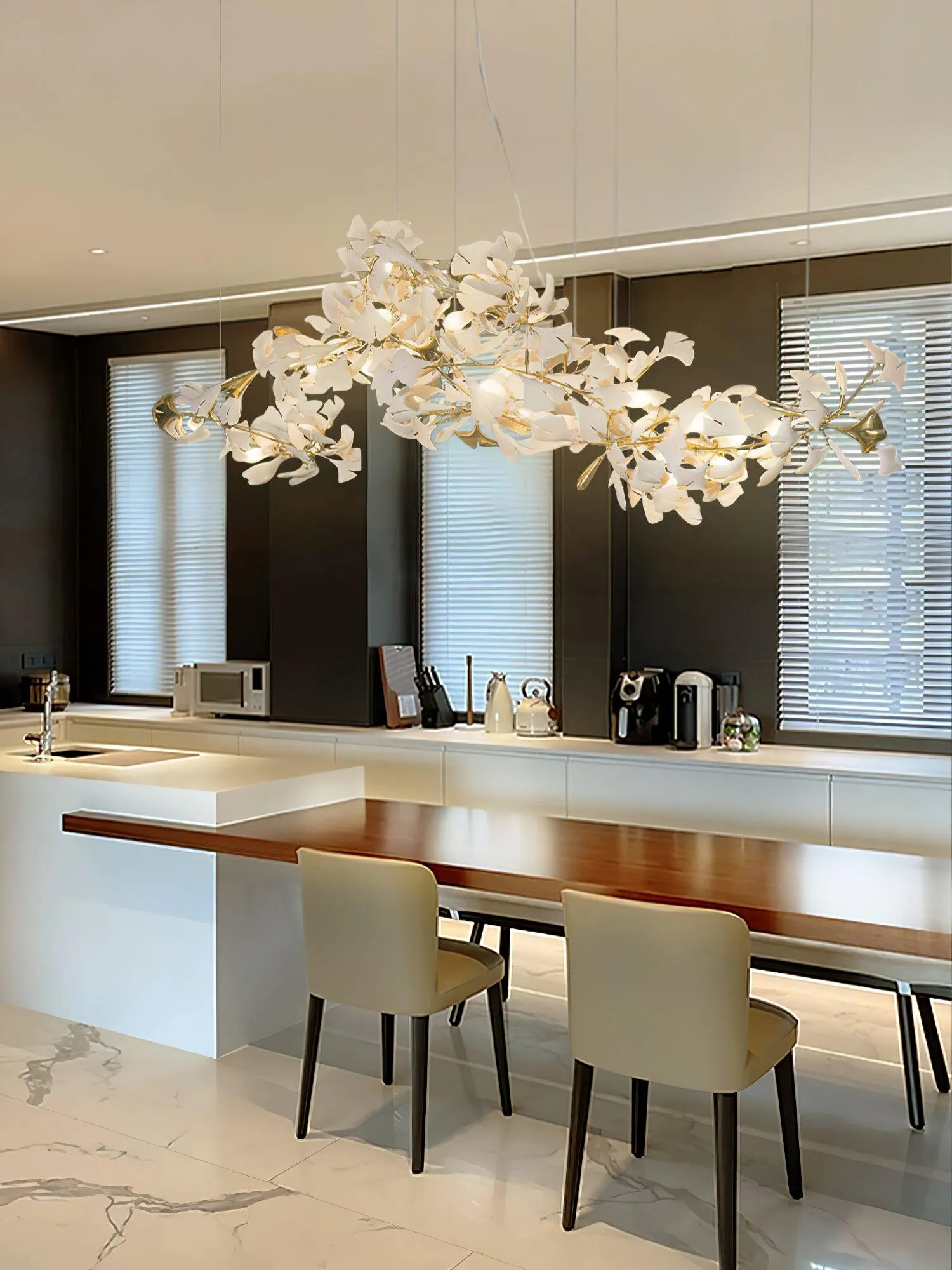 Gingko Chandelier B Style