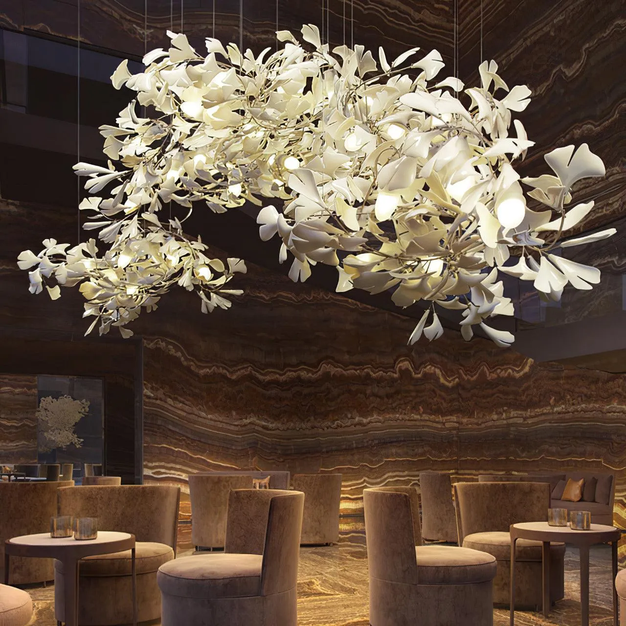 Gingko Chandelier B Style