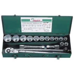 Hans 6617 3/4" Drive Socket Wrench Set 12pts